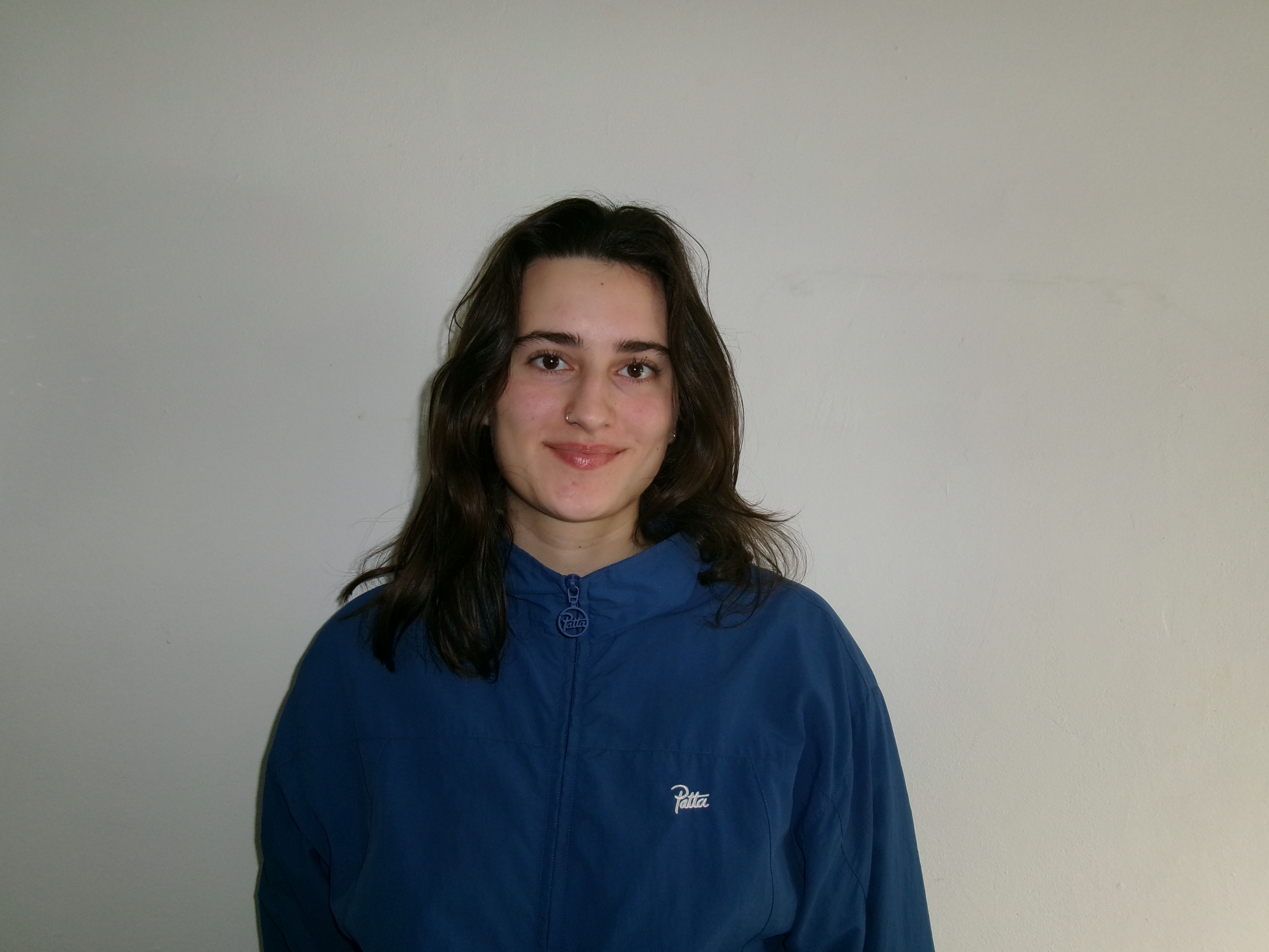 Lachende foto van mezelf